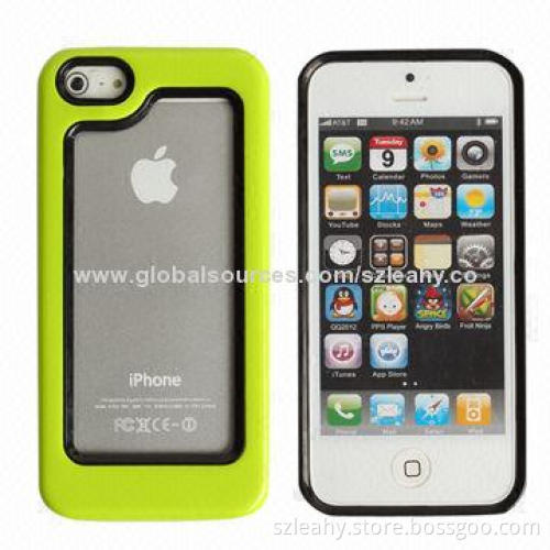 TPU and PC mixed bumper for iPhone 5C